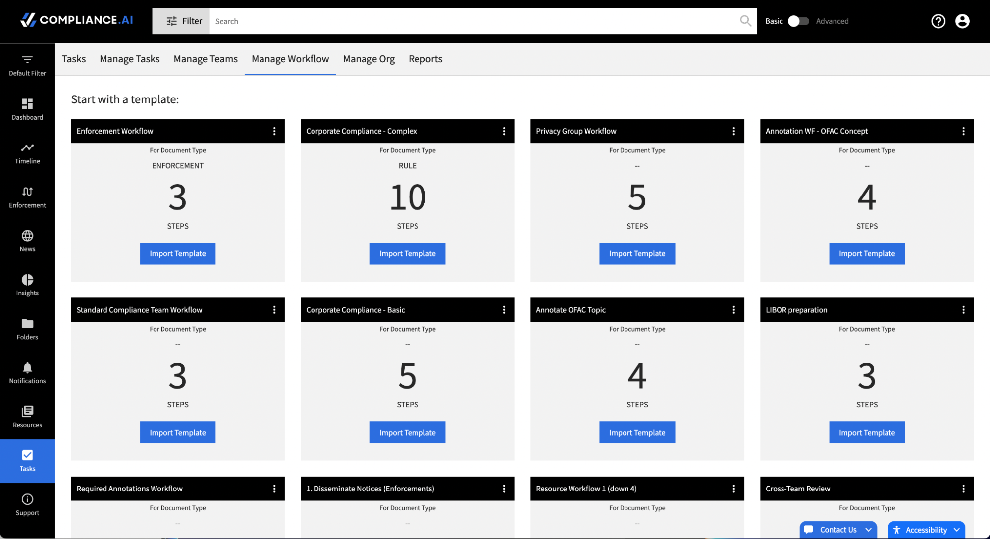 Creating & Managing Workflows - Compliance.ai | Training Center